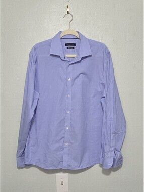 Tommy Hilfiger Men's TH Flex Stretch Slim-Fit Dress Shirt 16.5 34-35